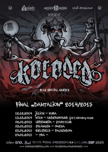 KORODED Final Dantalion Tourdates 2014/2015